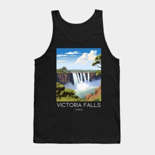 A Pop Art Travel Print of Victoria Falls - Zambia / Zimbabwe Tank Top